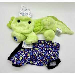 Build A Bear Axolotl Axoglowtl Halloween Glow In Dark Plush & Sleeper Unstuffed